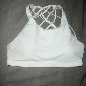 White lululemon sports bra!